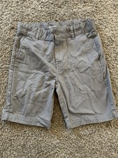 Old Navy Boys' Size 10 Set of 2 Khaki and Gray Shorts Adjustable Waist