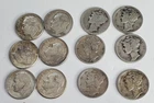 lot of 12 90% silver dimes