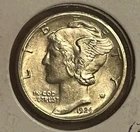 1924-s Mercury Dime  ,  AU /  UNC  , better date & grade