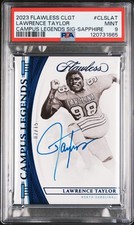 2023 Flawless Lawrence Taylor #CLS-LAT Campus Legends Auto Sapphire /15 PSA 9