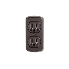 Leviton 15 amps 125 V Duplex Brown Outlet 5-15R 1 pk 00091-000