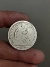 1873- P Seated Liberty Half Dollar Arrows