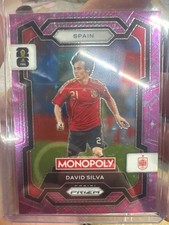 2026 Panini Prizm Monopoly FIFA World Cup #42 David Silva Spain Pink Stars