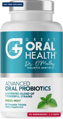 Oral Probiotics for Mouth Bad Breath Treatment for Adults; Dentist Formulated De