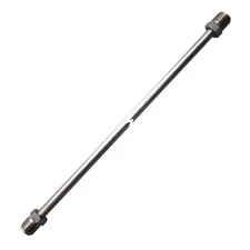 1/4" Brake Line 10 INCH STAINLESS STEEL 7/16-24 Tube Nuts 45 Degree Double Flare