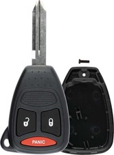 KeylessOption Just The Case Keyless Entry Remote Control Car Key Fob Black