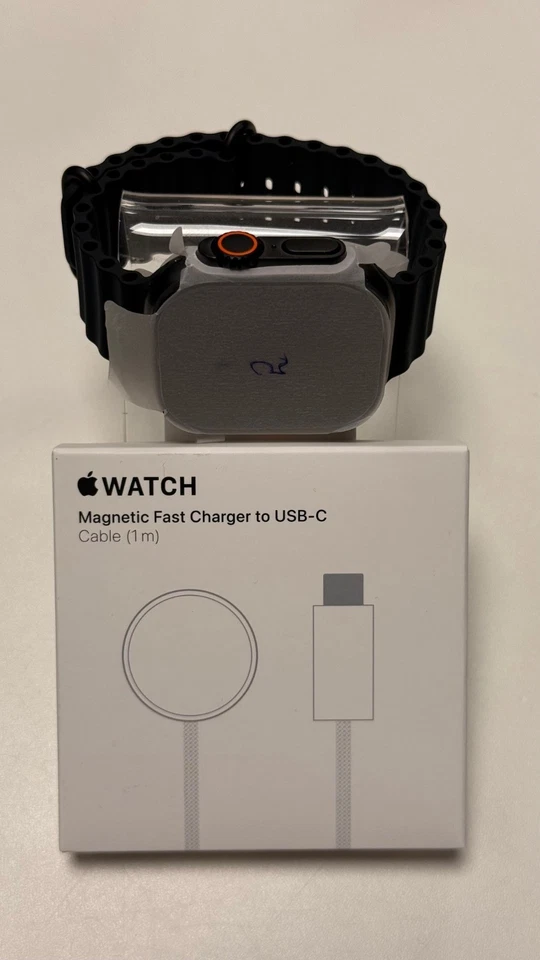 APPLE Watch Ultra 2 Schwarz 49mm Titan Oceanband Schwarz NEU OHNE OVP!!! - Bild 3 von 4