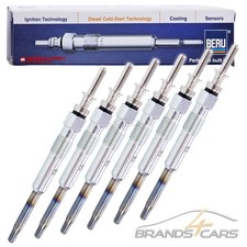 6x BERU GLÜHKERZEN STABGLÜHKERZE GLÜHSTIFT 31845778