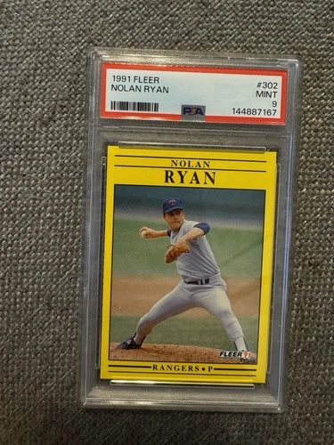 1991 Fleer - Nolan Ryan #302 Divider Line after 1980 Astros