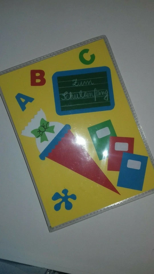 MADE BY FARBKLECKSTIGER* Album Einschulung Schule Schultüte Bücher ABC Tafel Fotos Fotoalbum Fotomappe