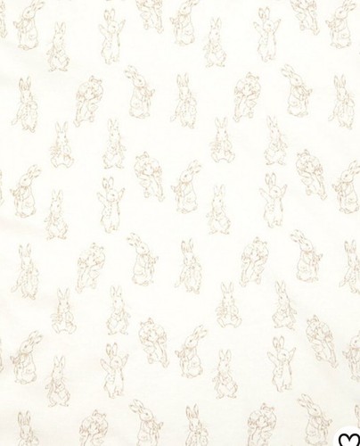 Peter Rabbit Wende Baumwolle cremefarben weiche Babydecke 75 x 75 cm - Bild 4 von 4