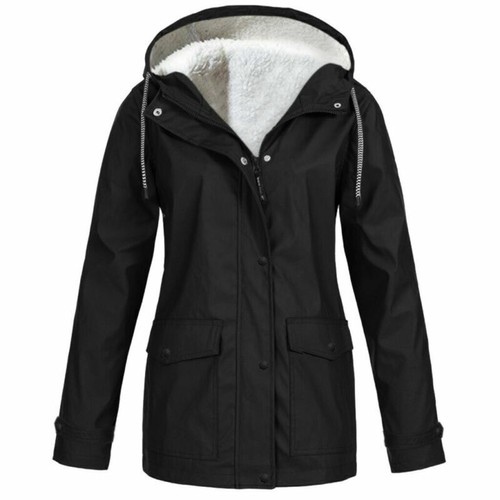 With Faux Parka Size Hood Waterproof Fur Plus New Coat Ladies Womens Winter - Picture 19 of 23
