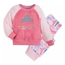 NWT Disney Store Sz 4 or 5/6 Princess Sequin PJ Pajamas Set for Girls
