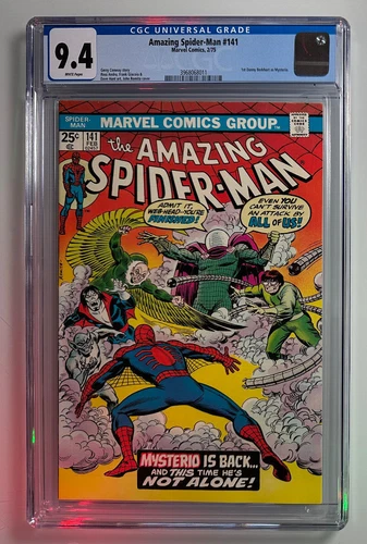 AMAZING SPIDER-MAN #141    (Marvel Comics February 1975)   White pages   CGC 9.4