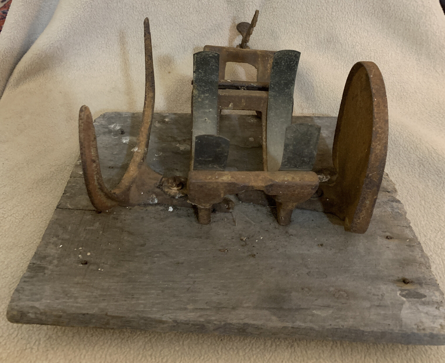 Antique Philadelphia Asparagus Buncher Old Farm Garden Old Board Mount