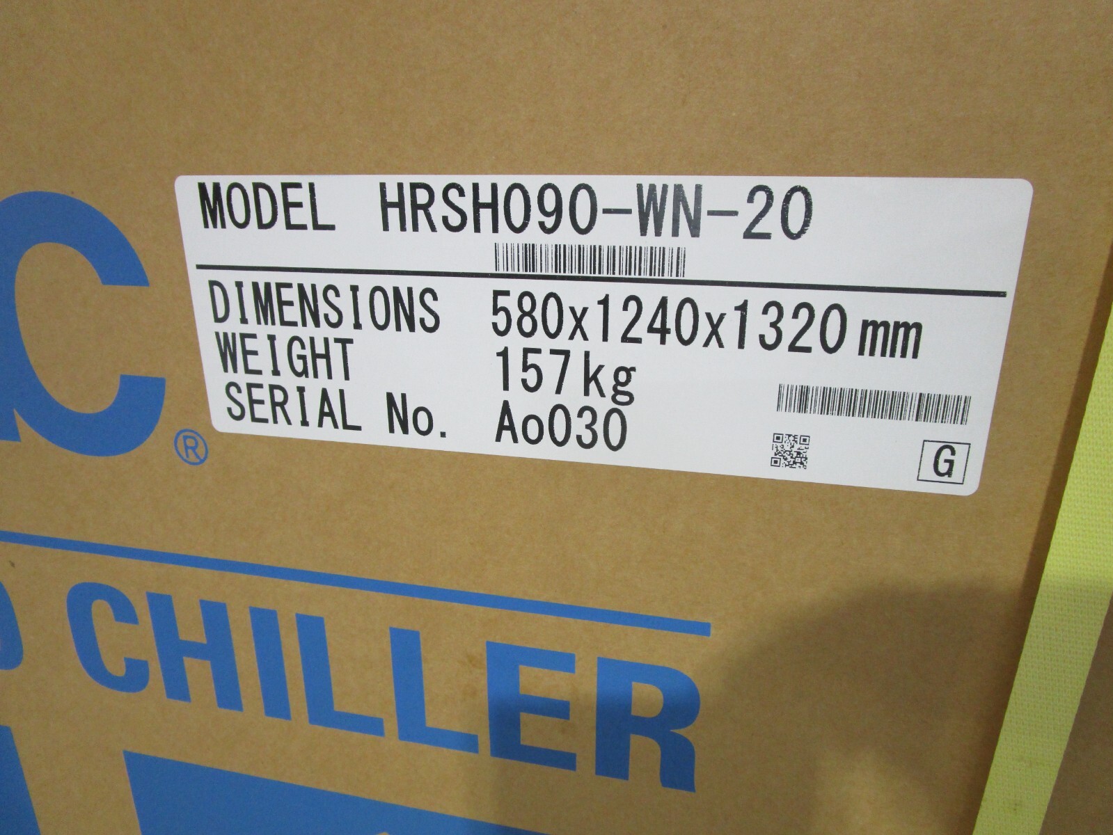 PORTABLE CHILLER SMC HRSH090-WN-20 THERMO CHILLER NEW IN FACTORY PACKAGING