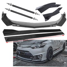 For Toyota Camry Carbon Fiber Front Bumper Lip Splitter Side Skirt Body Kits