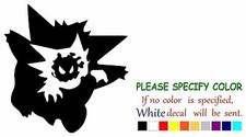 Pokemon Gengar Gastly Haunter Graphic Die Cut decal sticker Car Truck Boat 9"