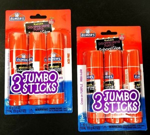4 jumbo glue sticks
