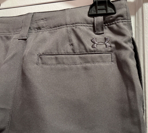 Under Armour Boys’ UA Showdown Golf Shorts Adjustable Waist Gray Sz 7 NWT - Picture 4 of 6