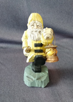 VTG David Frykman THE LIGHTHOUSE KEEPER 7'' Figurine Lantern Yellow DF3024 1994