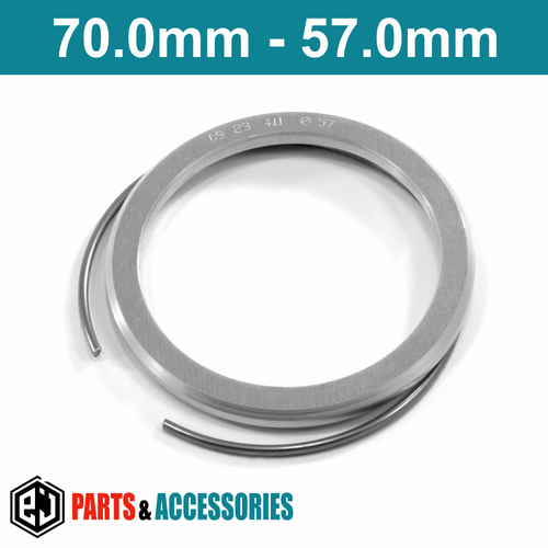 70.0-57.0 Spigot Rings Hub Rings FULL SET aluminium spacers rings for BBS wheels - Picture 6 of 6