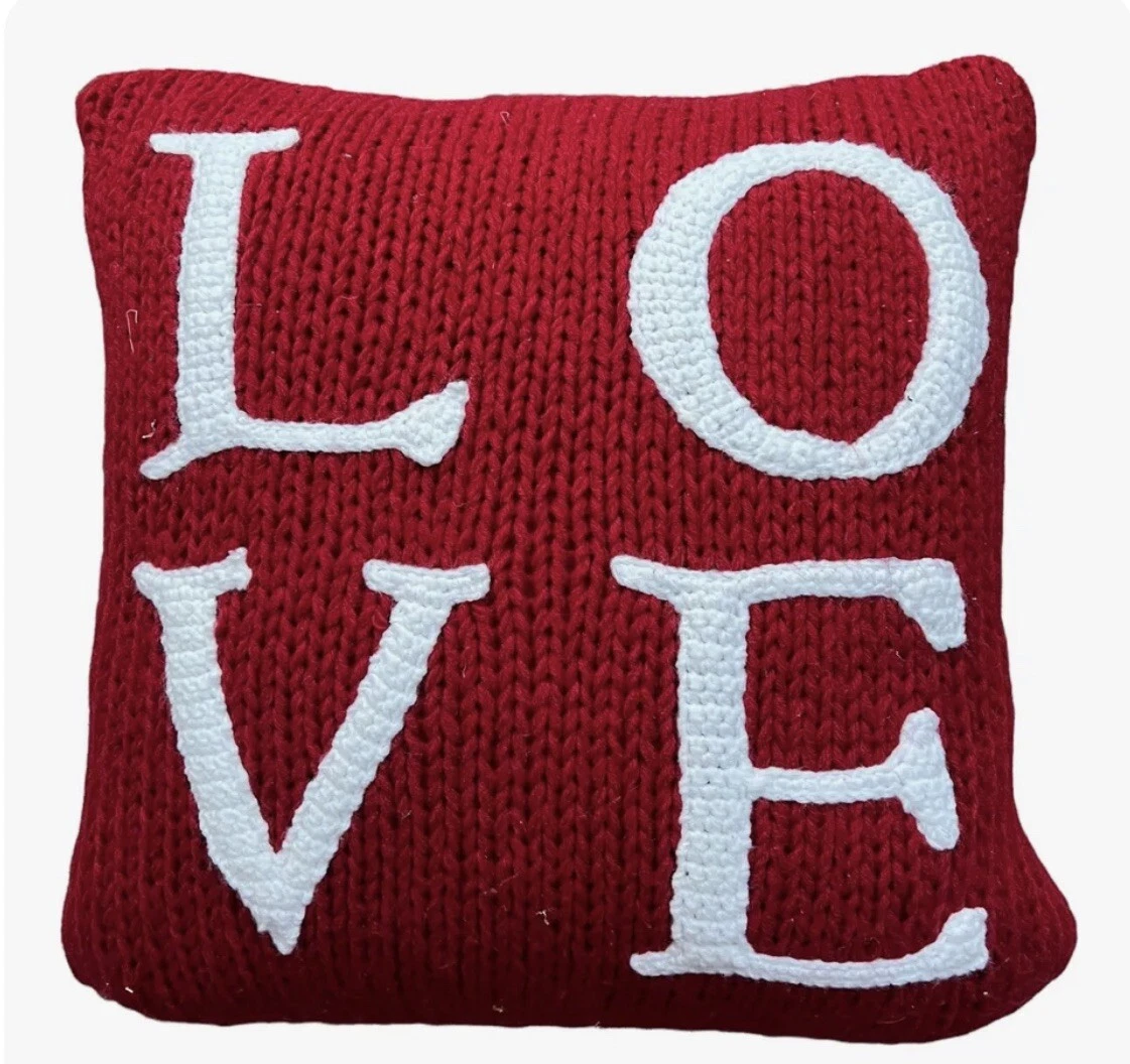 Pottery barn top love pillow