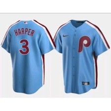 Women PHILADELPHIA PHILLIES BRYCE HARPER stitched jersey NWT XL (Fits Like Mediu