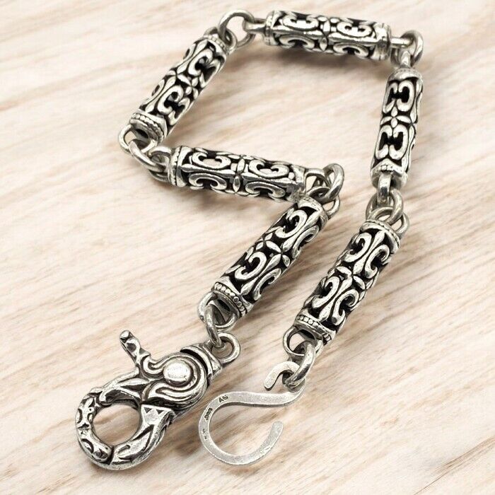 A&G Wallet Chain Sterling Silver 925 Gothic Cross Roller A&G Wallet Chain Sterling Silver 925 Gothic Cross Roller