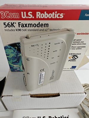 3Com U.S. Robotics 56K Faxmodem V.90 Modell 5630 BOX Cables, Treiber