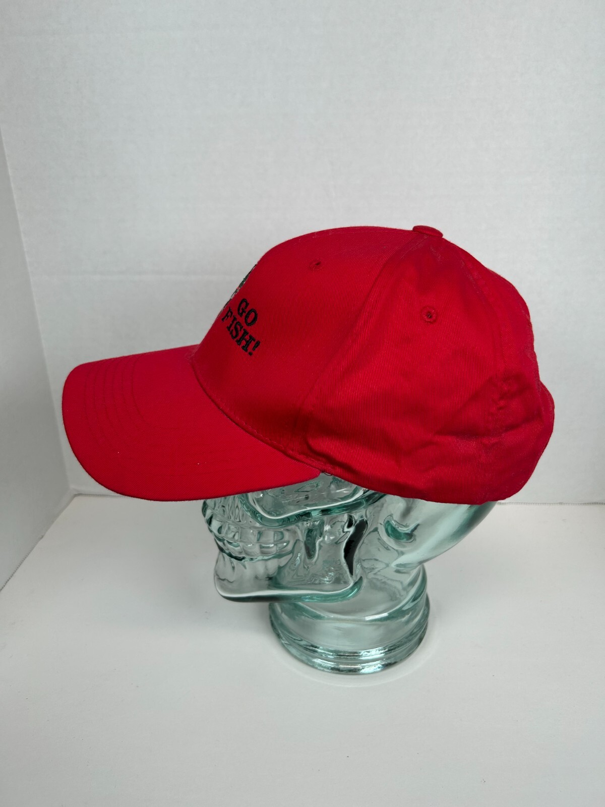 GO FISH Adjustable Strapback Baseball Cap Hat Sol… - image 3