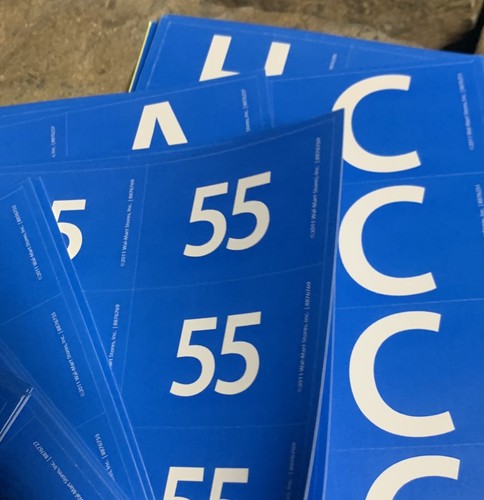 Numbers & Letters Stickers. 2 Pages Of 1-55 & A-Z. - Picture 9 of 12