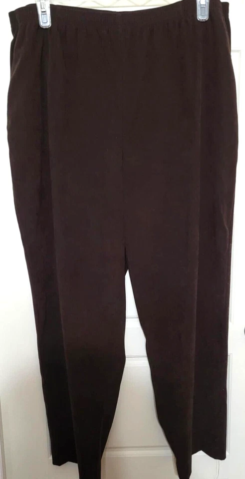 Chaqueta de gamuza para mujer microfibra camel Briggs New York 2X - marrón oscuro 22 pantalones Foto 2 de 3