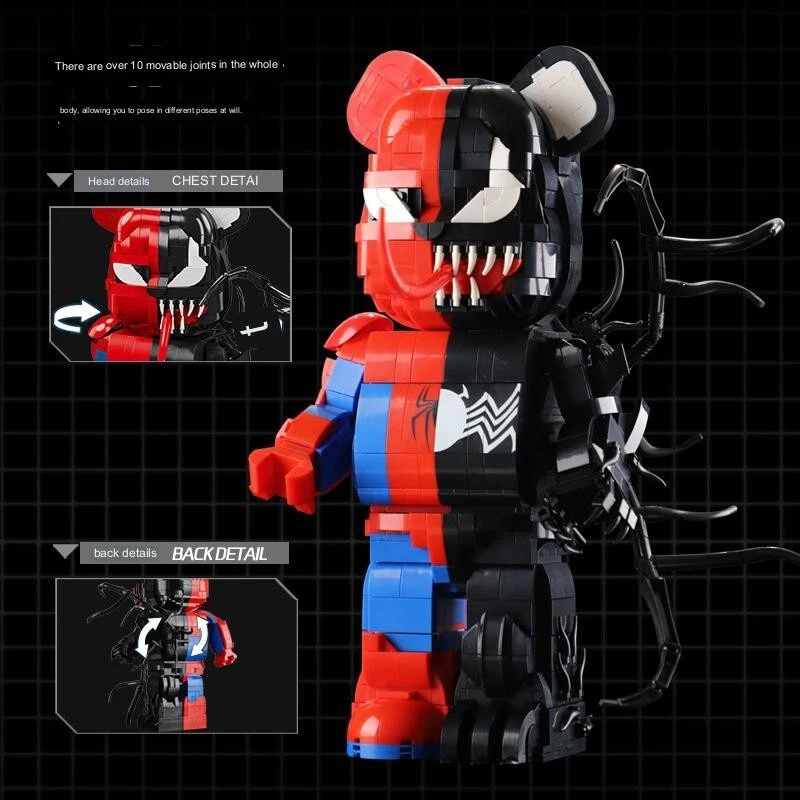 Building Blocks Mechanical SpiderMan Marvel Robot Toy national Building Kit day - Image 4 of 4