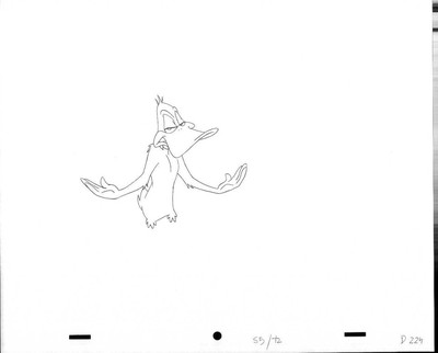 WARNER BROS Animationskunst Cel Produktion Zeichnung DAFFY DUCK #12