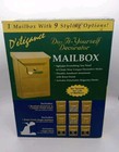 Vintage D-elegance DIY Decorator Mailbox Anodized Aluminum Brass Finish  Sealed
