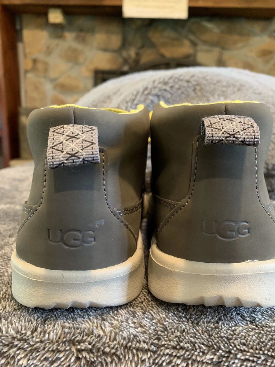 UGG Treadlite Waterproof Gray Chukka Ankle Booties Kids Size 5