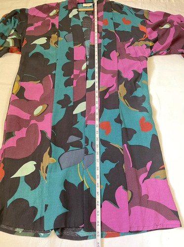 anthropologie Maeve Floral Long Kimono Boho Oversized Women Size XS/S Multicolor - Picture 8 of 12