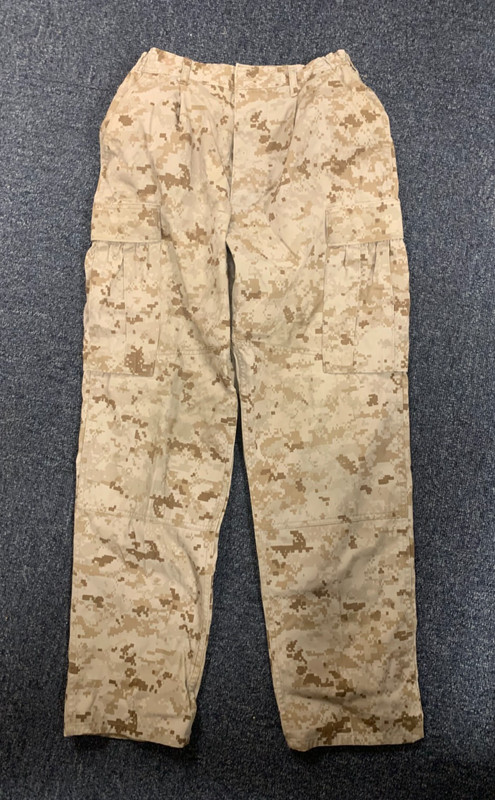 USMC Desert MarPat Camouflage Trousers Size Small Regular