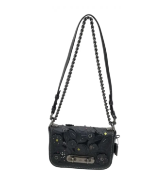 Coach Small Swagger Tea Rose Leather Shoulder/Crossbody Bag w/Turn 