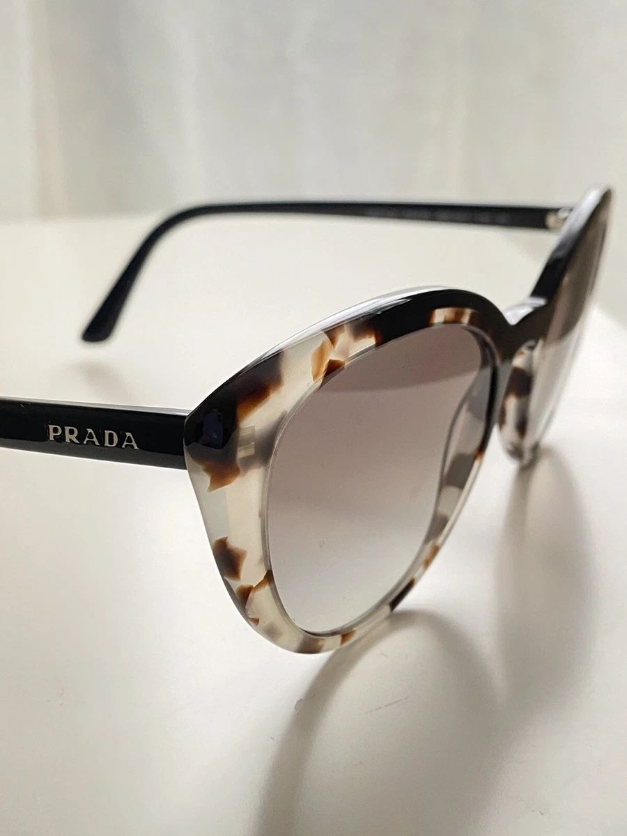 Prada PR 02VS Catwalk Sunglasses Opal Spotted Brown black Grey