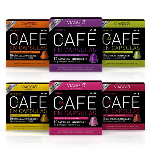 60 Capsulas de Cafe Compatible con Nespresso - VIAGGIO ESPRESSO, SURTIDO 2  | eBay