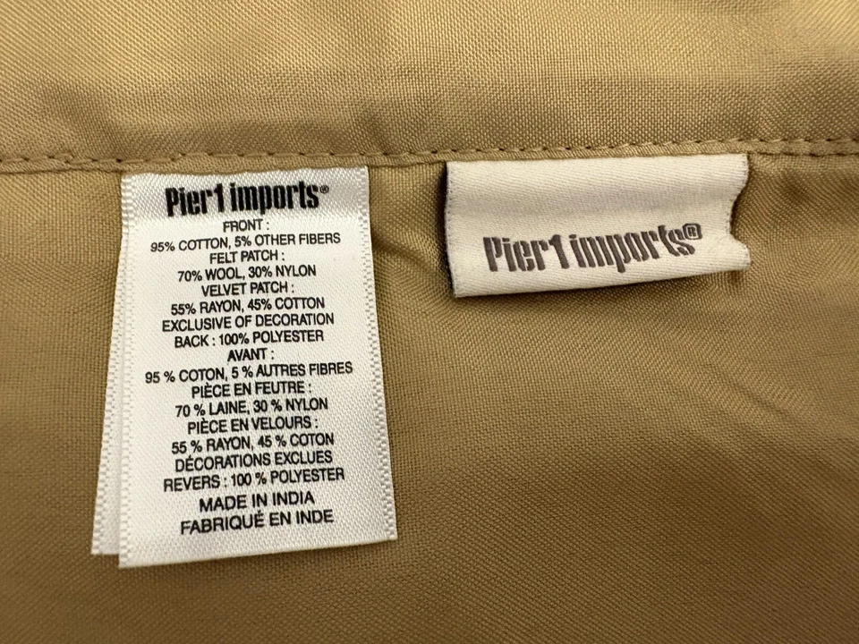 Pier 1 HOLIDAY POINSETTIA 57,5” Abrigo Bufanda: Apliques • Bordado • Cortina de 17” Foto 2 de 4