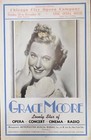 Grace Moore opera soprano giant Chicago City Opera Company poster 1939