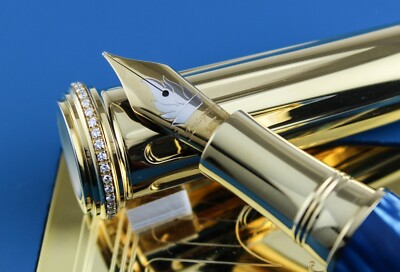 Montegrappa Classical Greece LE Gold and Diamond Fountain Pen #03/15