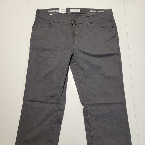 $198 New Brax FUSION FLEX Chuck Viscose Cotton Men 36x34 Gray 5 Pocket Pants 36 - Picture 2 of 7