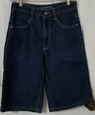 Vintage 90's Southpole Denim Jean Shorts Boys Sz 12 Skate Hip Hop Streetwear