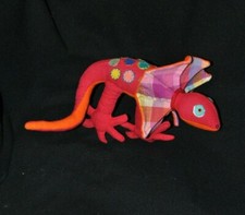 Peluche doudou caméléon lézard BAREFOOT Barbara Sansoni 33 cm de long TTBE
