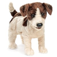 Jack Russell Terrier Hund Folkmanis Handpuppe 2848 PlüSchtier Stofftier