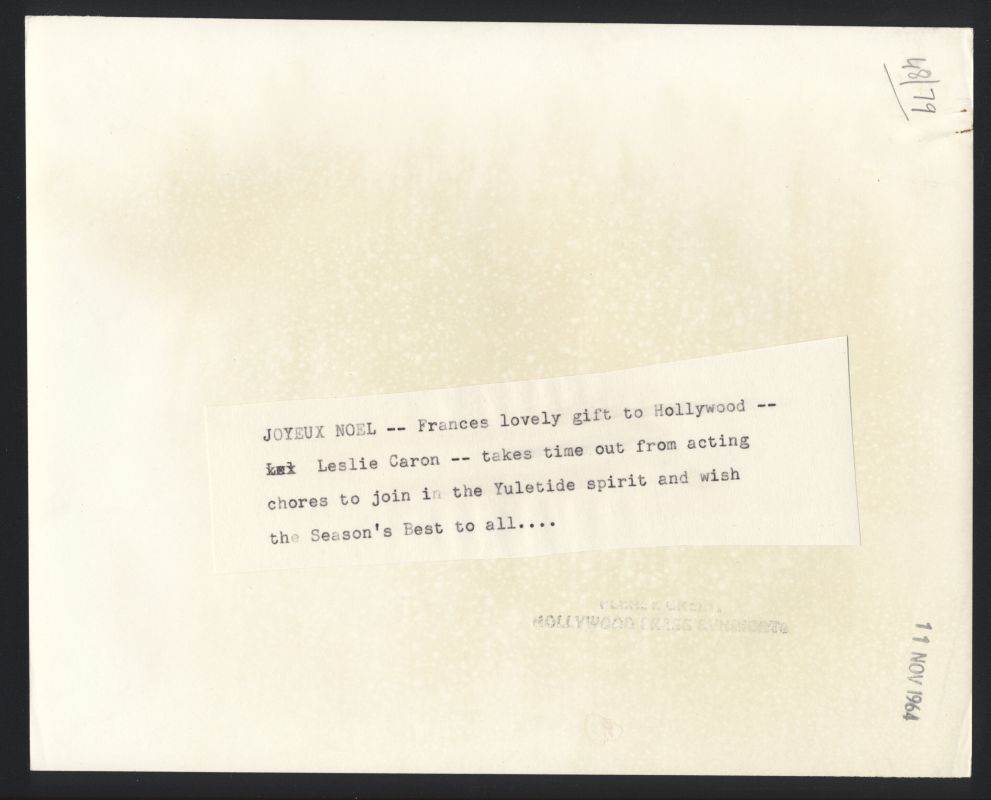 1964 LESLIE CARON Vintage Original Photo GIGI AN AMERICAN IN PARIS